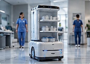 Autonomous hospital service robot